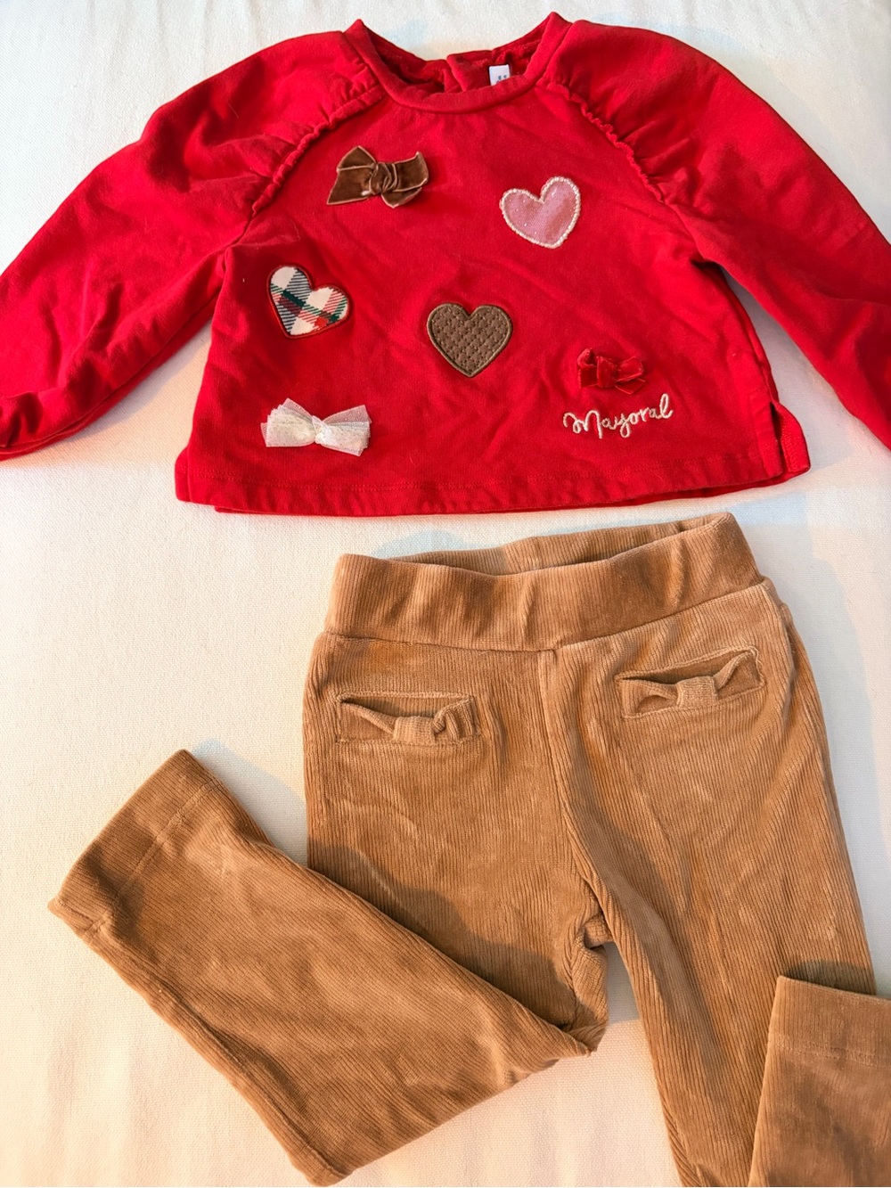 Mayoral baby girls Christmas outfit